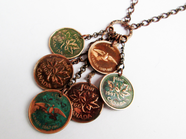 Canadian Penny Family Necklace