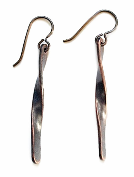 Copper Twist Earrings (short & long)