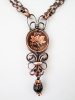 Elegant Canadian Penny Necklace W. Stone (long)