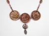 Three Penny Necklace With Drop Detail