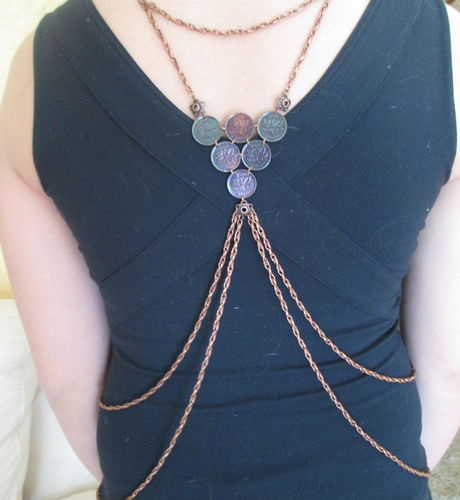 Body Chain with 2012 Canadian Pennies
