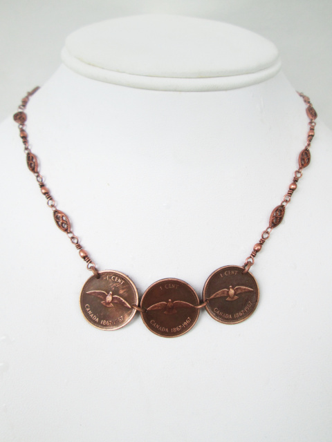 1967 Collectible Three Penny Necklace