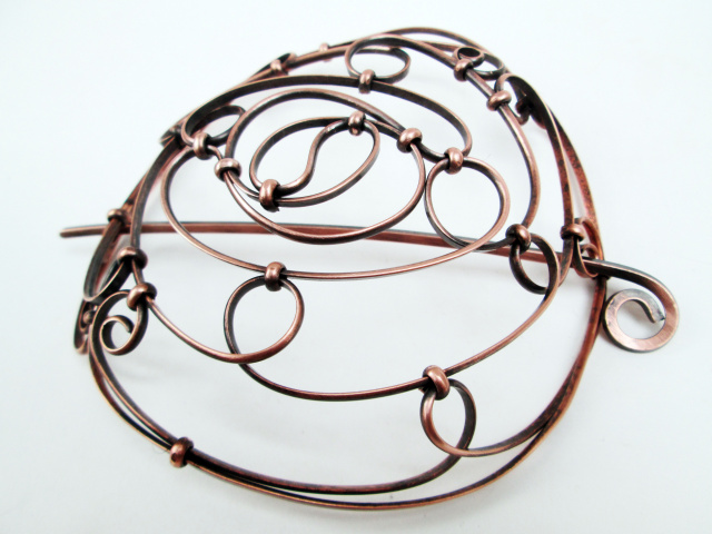 Yin Yang Copper Bun Holder- custom made to fit