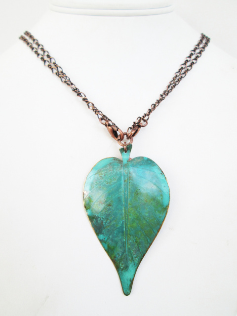 Double Sided Lg. Leaf Necklace (multiple options)