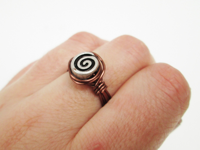 Pewter Swirl Ring