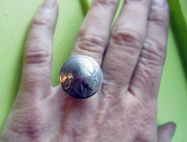 Old American Coin Ring