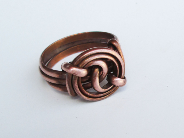 Copper Yin/Yang Ring