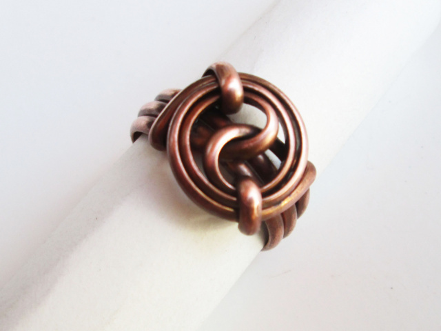 Copper Yin/Yang Ring