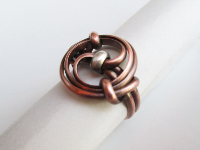 Silver/Copper Yin/Yang Ring