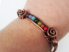 Chakra Gemstone Copper Cuff Bracelet