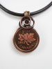 Canadian Penny Necklace on Leather