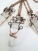 Crystal Quartz Necklace in Copper